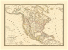 North America Map By Adrien-Hubert Brué