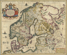 Scandinavia Map By Willem Janszoon Blaeu