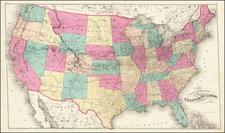 United States Map By H.H. Lloyd