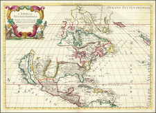 North America and California as an Island Map By Giacomo Giovanni Rossi