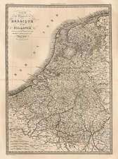 Europe and Netherlands Map By Alexandre Emile Lapie