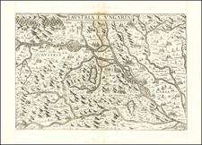 Austria, Hungary and Czech Republic & Slovakia Map By Antonio Lafreri