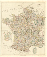 France Map By John Arrowsmith