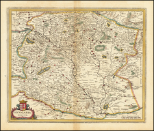 Hungary Map By Matthaus Merian