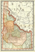 Rocky Mountains Map By William Rand  &  Andrew McNally