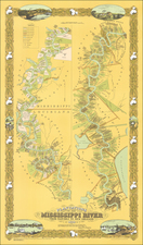 South and Louisiana Map By Joseph Aiena