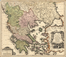 Greece Map By Abraham Ortelius