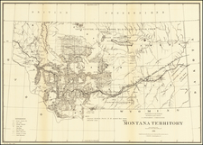 Montana Map By General Land Office