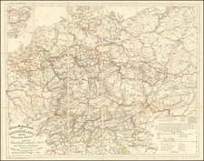 Europe, Western Europe and Germany Map By Simon Schropp et Comp: