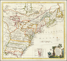 United States and North America Map By Thomas Kitchin