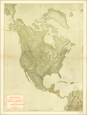 North America Map By Rand McNally & Company