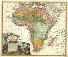 Africa and Africa Map By Homann Heirs