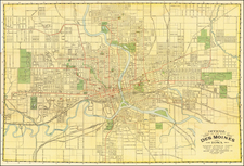 Iowa Map By Midland Map & Engineering Company