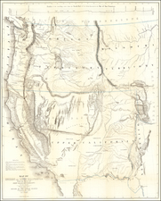 Southwest, Colorado, Utah, Nevada, Rocky Mountains, Oregon, Washington and California Map By John Charles Fremont / Charles Preuss