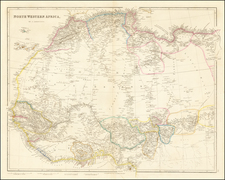 North Africa and West Africa Map By John Arrowsmith