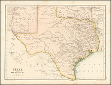 Texas Map By Adam & Charles Black