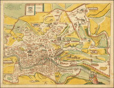 Rome Map By Georg Braun  &  Frans Hogenberg