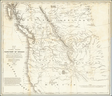 Rocky Mountains, Pacific Northwest, Oregon and Washington Map By Washington Hood