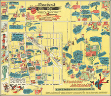 Arizona and Pictorial Maps Map By Ogilvie