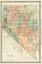 Southwest and California Map By William Rand  &  Andrew McNally
