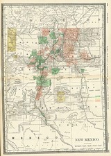 Southwest Map By William Rand  &  Andrew McNally