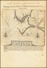 Polar Maps, Argentina and Chile Map By Theodor De Bry