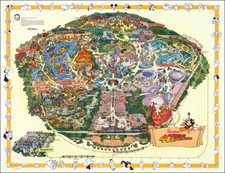 Pictorial Maps, California and Other California Cities Map By Walt Disney Productions