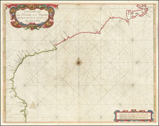 Florida, Southeast, Georgia, North Carolina and South Carolina Map By Arent Roggeveen / Jacobus Robijn