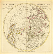 Northern Hemisphere and Polar Maps Map By Johannes Covens  &  Cornelis Mortier  &  Guillaume Delisle