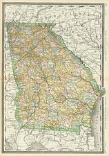 Southeast Map By Rand McNally & Company