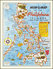 Mem-O-Map of the Philippine Islands A Group of Over 7000 Islands By John G. Drury