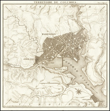 Washington, D.C. Map By Pierre Antoine Tardieu