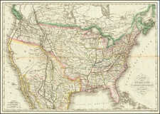 United States Map By Pierre  Alexandre Tardieu