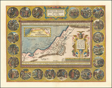 Holy Land Map By Abraham Ortelius