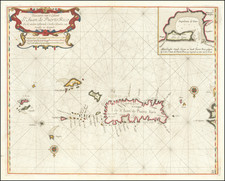 Cuba, Puerto Rico, Virgin Islands and Other Islands Map By Arent Roggeveen / Jacobus Robijn