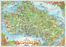 Hawaii, Hawaii and Pictorial Maps Map By Kim Forrest