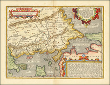Turkey, Turkey & Asia Minor and Greece Map By Abraham Ortelius
