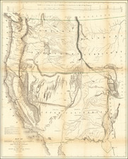 Southwest, Colorado, Utah, Nevada, Rocky Mountains, Oregon, Washington and California Map By John Charles Fremont / Charles Preuss