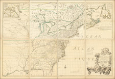 United States, North America and Canada Map By John Mitchell / Georges Louis Le Rouge