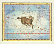 Celestial Maps Map By John Flamsteed / Jean Nicolas Fortin