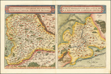 Süddeutschland Map By Abraham Ortelius