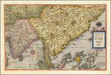 China, India, Southeast Asia, Philippines, Other Islands and Central Asia & Caucasus Map By Gerard de Jode