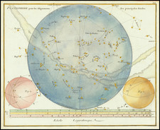 Celestial Maps Map By John Flamsteed / Jean Nicolas Fortin