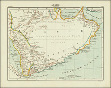 Arabian Peninsula Map By Kuyper