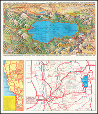 Nevada, Pictorial Maps, California and Other California Cities Map By Gerald  Allen Eddy