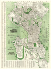 Latest Official Map of Greater Seattle By Kroll Map Company