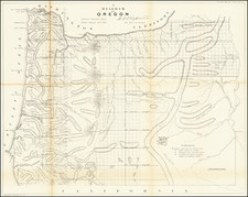 Oregon Map By U.S. General Land Office