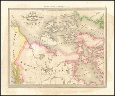 Polar Maps, Alaska and Western Canada Map By Francesco Marmocchi