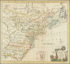 United States and North America Map By Thomas Kitchin