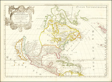 North America and California as an Island Map By Guillaume Sanson / Pierre Mariette